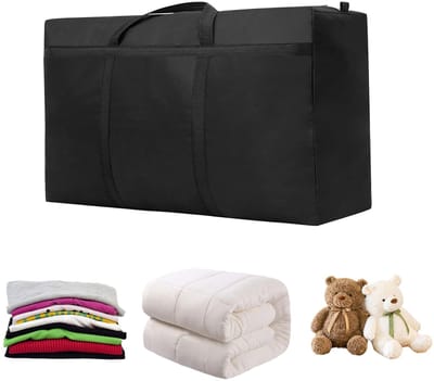Dailygoods- Opbergtas 180 Liter - Waterdicht - Verhuistassen - Kledingopbergtas - 600D Oxford-weefsel - 100 x 60 x 30 cm - Stevig handvatontwerp - Opbergzak