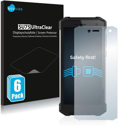 Savvies - Screenprotector voor Hammer Energy 2 - Folie Beschermfolie transparant 6 Stuks