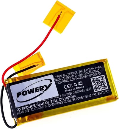 Vervangende Batterij - Oplaadbare Energiebron - Communicatie Apparaten - Li-Polymer Technologie - 37V 400mAh - Zwart
