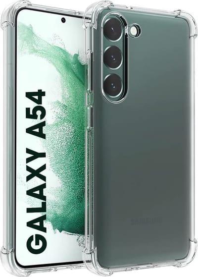 Hoesje geschikt voor Samsung Galaxy A54 Shockproof Back Cover Anti shock Hoesje - hybrid armor case - Transparant - EPICMOBILE