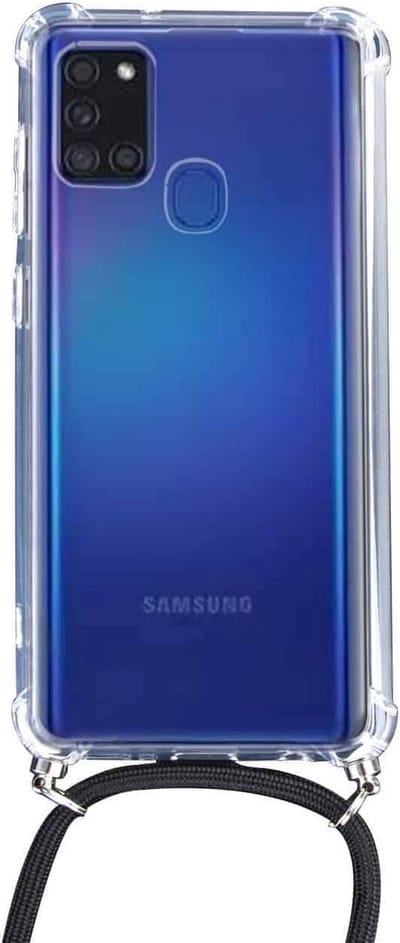 Jumada's - geschikt voor samsung A21- koord - transparant - 2 stuks
