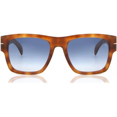 David Beckham DB 7000/S BOLD HAVANA HONEY/LIGHT BLUE SHADED 52/20/145 Herrenbrillen Zonnebrillen