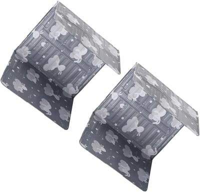 Olie Schot - Vetvanger Spatscherm - Keuken Schoonhouden - Opvouwbaar Aluminiumfolie - 84x32.5cm - Grijs