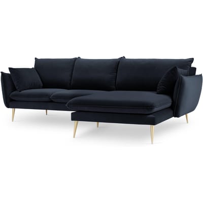 3.5-zitshoekbank Elio rechts velvet | Milo Casa