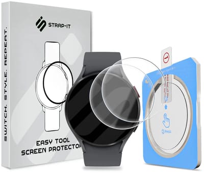 Strap-it 2-pack Screenprotector met One-Click Tool screen protector display bescherming geschikt voor Samsung Galaxy Watch 5 40mm