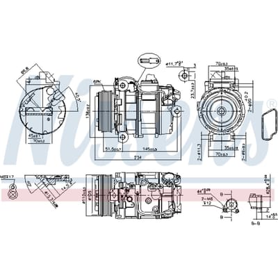 Compressor airconditioning NISSENS 890390