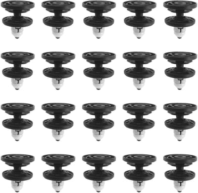 Dailygoods- Deurbekleding Clips 20 Stuks - Compatibel met VW Transporter T6.1/T-Cross/ID.3/ID.4 - OE: 3CN868243 - Plastic - Lichtgewicht - Voor Binnenpaneel Bevestiging - Interieurclips
