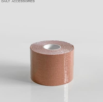Boob tape - Borst tape - Fashion tape - BH Tape - Bra tape - Boob lift - 5M Lang - 5CM Breed - Creme - Tepelhoedje - Tepelcovers - Tepelhoedje - Tepelplakkers - Tepelbedekkers - Push up BH