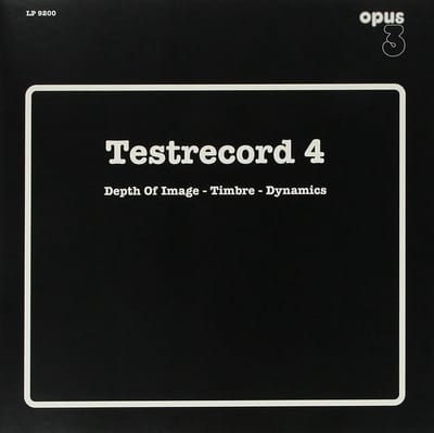 Various Artists - Test Record 4 (Depth Of Image, Timbre, Dynamics) (LP)