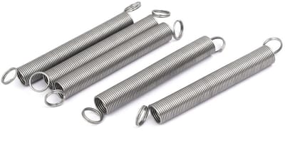 Trekveer Set - Spanveer Verlengveer - Apparatuur Reparatie - Dubbele Haak Design - 0.6x7x60mm - Zilverkleurig