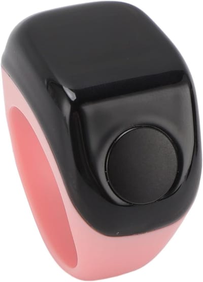 Slimme Ringenteller - Digitale Vingersteller Gebedsteller - Tellen Gebeden - Met Trillingsherinnering - 0.42 Inch Scherm - Roze