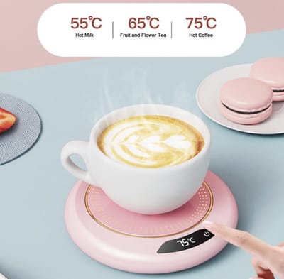 Flavers - mug warmer - warmhoudplaat - mug warmer roze - cup warmer - verwarmde onderzetter - mok warmer - cup warmer usb - koffie warmer - warmhouders