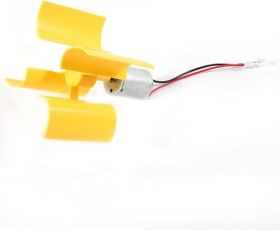 Windkracht Kit - Educatief Model - Energie Demonstratie - Verticale Turbine - 10 cm Diameter - Wit