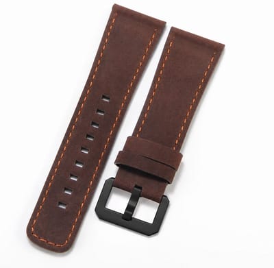 Jumada's smartwatchbandje - Geschikt voor Huawei Watch GT 42mm - Donkerbruin met zwarte gesp - Unisex