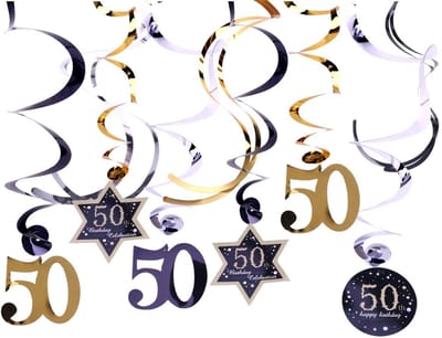 JHUBERS- Spiraalslinger - Feest Decoratie - 14 Stuks - Verjaardag - Wervelparty - Om Op Te Hangen - Feestdecoratie