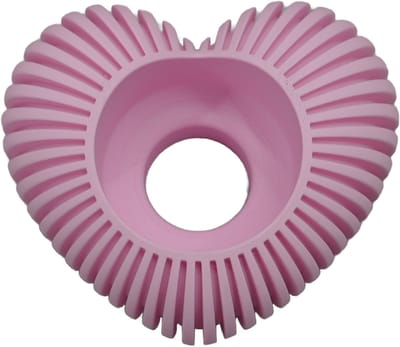 Waxinelichthouder Hart Gestreept - Sakura Roze - 3d geprint - Geschikt voor LED waxinelichtjes – Moderne woonaccessoire – Stijlvolle waxinelichthouder