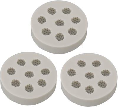 Dailygoody - Siliconen Framboos Vorm - Cakevormen - Hittebestendig en Duurzaam - Siliconen Mallen - Ideaal voor DIY - 3 Stuks
