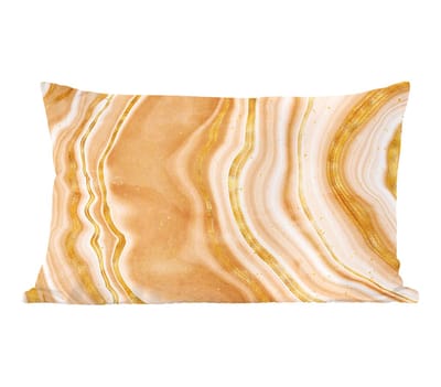 Sierkussens - Kussentjes Woonkamer - 60x40 cm - Agaat steen - Goud - Edelstenen - Luxe