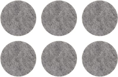 Dailygoods- Onderzetters Set van 6 - Ronde Vilten Onderzetters 12 cm - Onderzetters voor Glazen - Onderzetters voor Bekers - Onderzetters voor Kopjes - Robuust Materiaal - Coaster