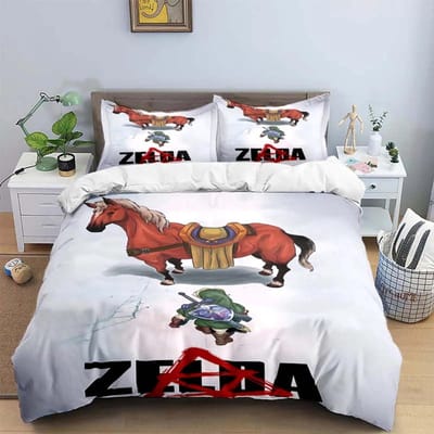 Prachtige Spel Z-Zelda Beddengoed Sets Prachtige Set Dekbedovertrek Beddekenset Beddengoed Set Luxe Cadeau Huis Textiel AU King(245*210cm)3pcs