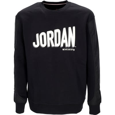 Flight MVP grafisch fleece herensweatshirt met ronde hals Zwart/phantom/phantom