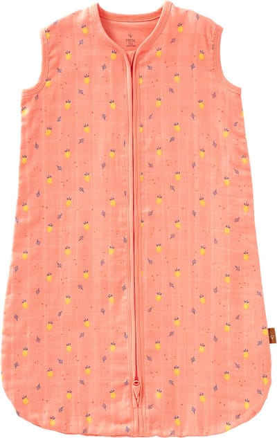 Fresk Zomerslaapzak 0-6 m – Mousseline Zomerslaapzak – 1.1 TOG – Slaapdeken - Roze - Summer Fruit