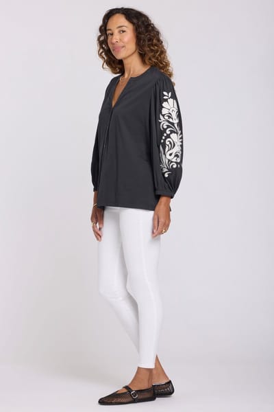 Geborduurde Gebreide Blouse
