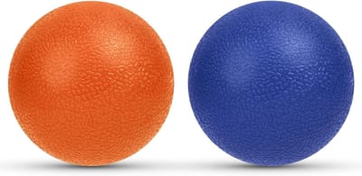 Famanu Fasciabal, Set van 2, Kleine Harde Stekelvarkenbal, Fasciamassagebal met Noppen, Massageballen voor Het Behandelen van, Stekelvarkenmassagebal voor Voeten, Rug, Nek, Handen