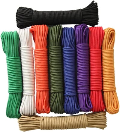 Nylon Touw - Waslijn Klimtouw - Outdoor Activiteiten - Lichtgewicht Draagbaar - 30 Meter Lengte - Zwart