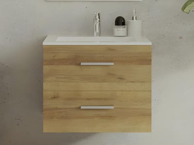 Vente-unique Badkamermeubel - Licht naturel - 60 cm - KAYLA