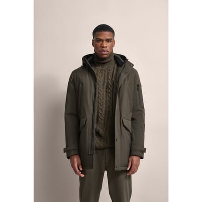 Bugatti Herren Parka met gebreide binnenkraag