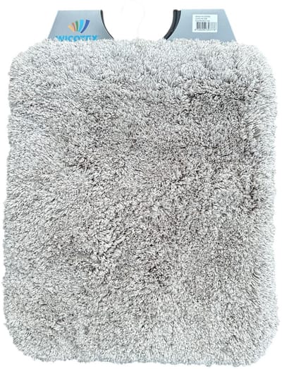 Wicotex - Bidetmat - WC mat - Toiletmat Bergen Taupe - Badmat - Antislip onderkant - Afmeting 50x60cm - Fluffy zacht
