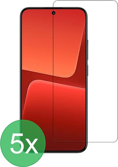 Screenprotector 5x Geschikt voor: Xiaomi 13 - screen protector - glas - bescherm - beschermglas - ZT Accessoires