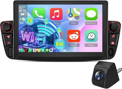 Hexinex - Geschikt voor Peugeot 107, Toyota Aygo & Citroen C1 - 2+64GB - CARPLAY ANDROID AUTO RDS FM - Achteruitrijcamera