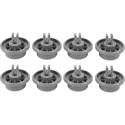 8 Pièces Roues de Panier Inférieur de Lave-Vaisselle 165314 Pièces de Rechange Fourniture de Cuisine Accessoires Pièces en Plastique gray