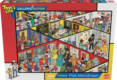 That's Life Gallery Edition: Piet Mondriaan '23 - 1000 Puzzelstukjes - Legpuzzel (68x48cm)