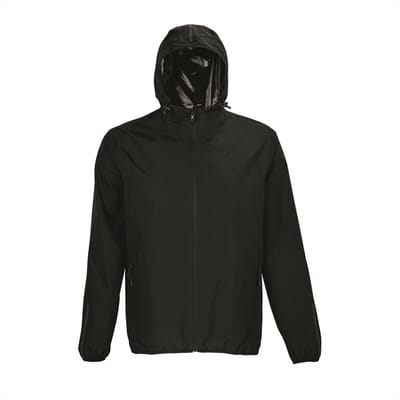 Neoblu Unisex Waterproof Windbreaker Jacket Andrea NB3781 - Deep Black - 3XL