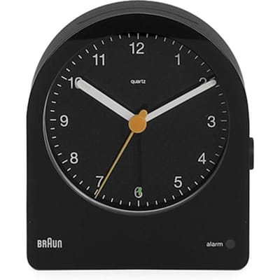 Braun BC22B - Wekker - Analoog - Stil uurwerk - Zwart