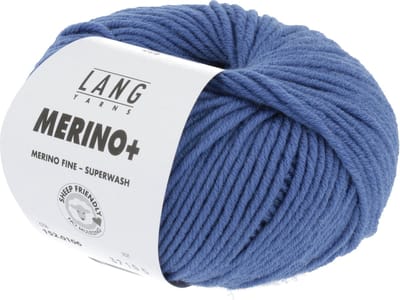 Lang Yarns Merino Plus - 106 korenblauw - Merinowol Garen