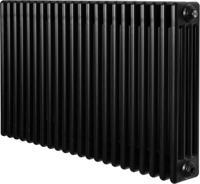 Traditionele 4-kolom radiator - horizontaal - zwart - 600x1010 mm