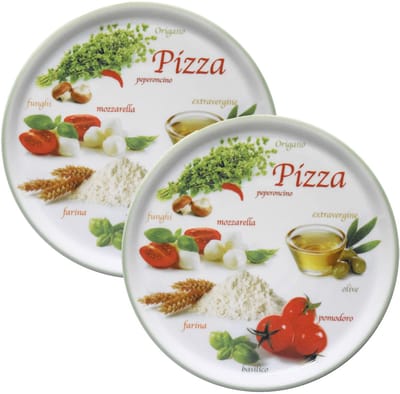 MamboCat Set van 2 pizzaborden Napoli Pizzafoods groen 31cm