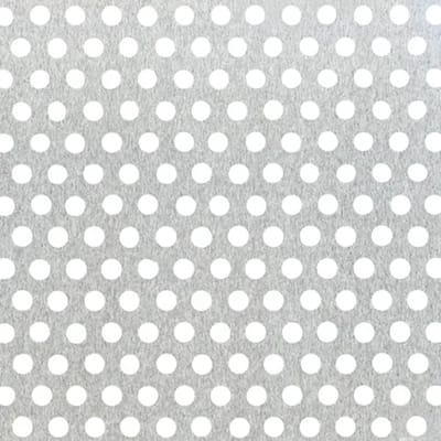 Alberts Geperforeerde Plaat - Aluminium - Zilverkleurig Geëloxeerd - Ronde Perforatie - 250x500x0,8mm