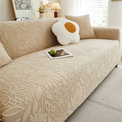 1 st Camellia Jacquard Elastische Bankhoes, Antislip Bankhoes, Bankhoes Vier Seizoenen Universele Meubelbeschermer Decor 2 Seater