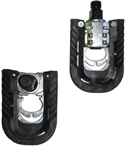 Opvouwbare Fietspedalen - Aluminium Pedalen - Fietsen Woon-werkverkeer - Antislip Aluminium - 10 x 7.1 x 3 cm - Zwart