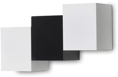 Kwazar Luminaire - Wandlamp voor binnen - LED-wandlamp - Indirecte wandverlichting, sfeerverlichting voor woonkamer, hal, slaapkamer - Klein, neutraal wit 4000 K, 230 V, 2 x 1 W - LEDia.17 Wit
