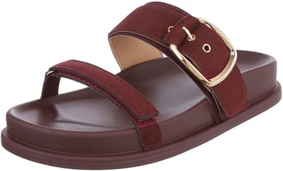 Dames platform slipper met gesp en comfort Mt:36