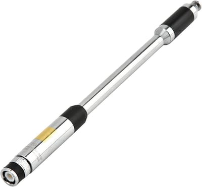Uitschuifbare Dual Band BNC Antenne voor Portofoons - RVS