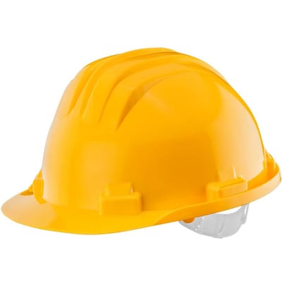 Grupa Topex - Veiligheidshelm - Geel - HDPE - 6-punts Harnas