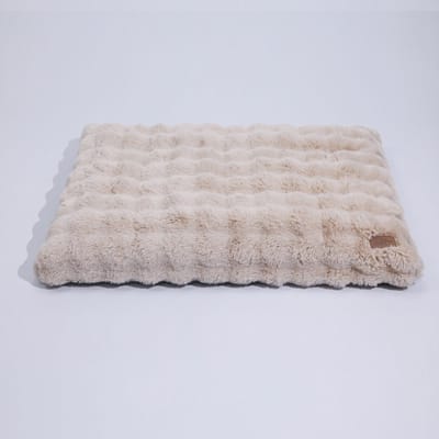 BingoPaw Hondenkussen 105x70x12 cm - XL - Fluffy - Luxe Hondenbed - Dog Bed - Wasbaar - Beige