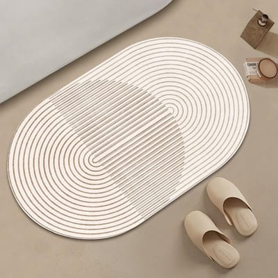 Eenvoudige Japanse Wabi-Sabi Badkamer Diatomeeënaarde Mat Badkamer Bad Water Absorberend Antislip Voetkleed 50 * 80cm